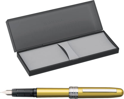 PLATINUM Plaisir PGB-1000#47 Fountain Pen/Nib Size F Fine/Colour: Bali Citrus/Yellow/Handmade/with Gift Box/Fountain Pen