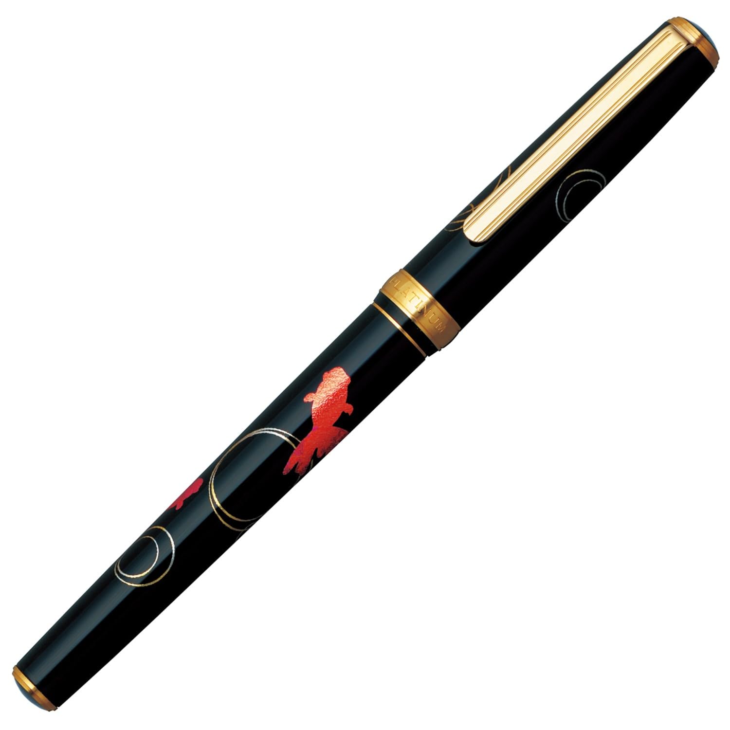 Platinum Fountain Pen, Fountain Pen, Bikumi, Modern Makie, Goldfish, Fine Point, PTL-20000H#24-2