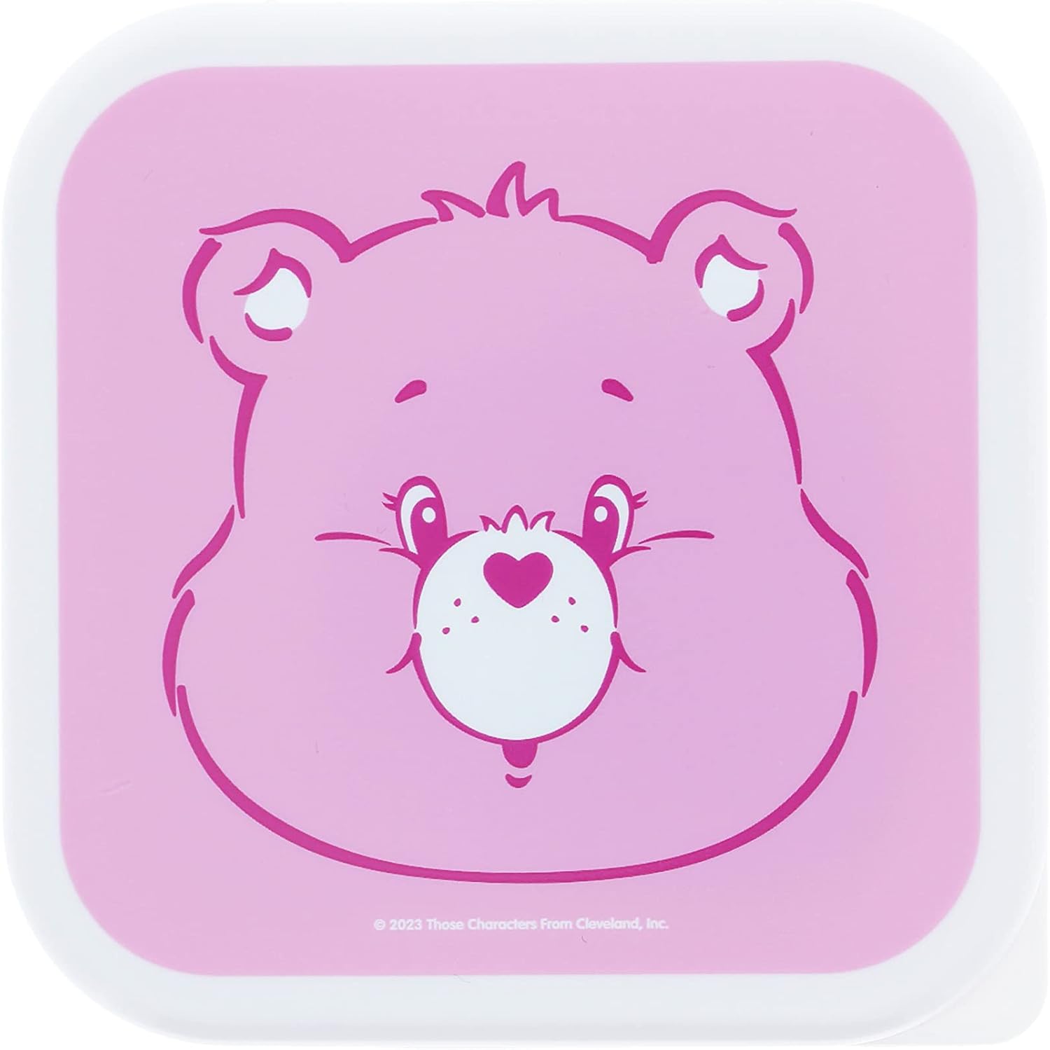 Blueprint Collections Care Bears - Set di 3 contenitori con coperchio, piccole scatole portaoggetti con coperchio, piccole scatole portaoggetti con coperchio, regali per orsi di cura, regali per orsi