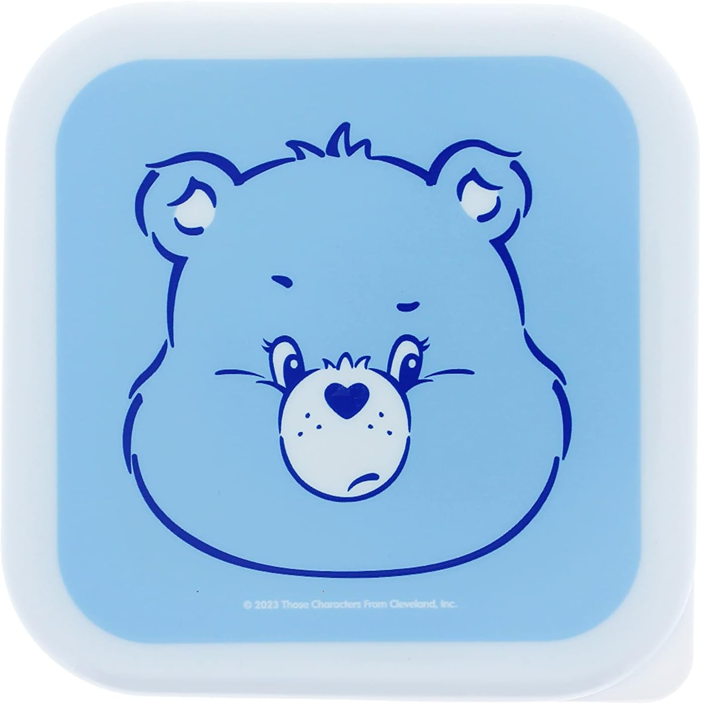 Blueprint Collections Care Bears - Set di 3 contenitori con coperchio, piccole scatole portaoggetti con coperchio, piccole scatole portaoggetti con coperchio, regali per orsi di cura, regali per orsi