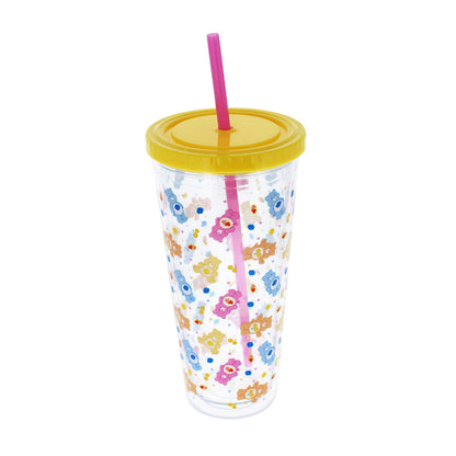 Blueprint Collections Care Bears Gobelet et paille | Capacité de 650 ml | Gobelet réutilisable | Grande bouteille | Cadeaux Care Bears | Produits de papeterie Care Bears
