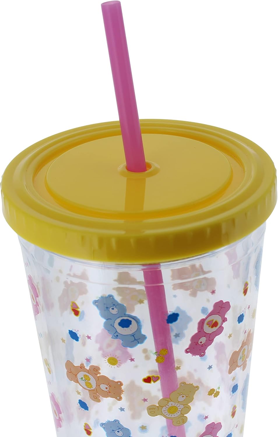 Blueprint Collections Care Bears Gobelet et paille | Capacité de 650 ml | Gobelet réutilisable | Grande bouteille | Cadeaux Care Bears | Produits de papeterie Care Bears