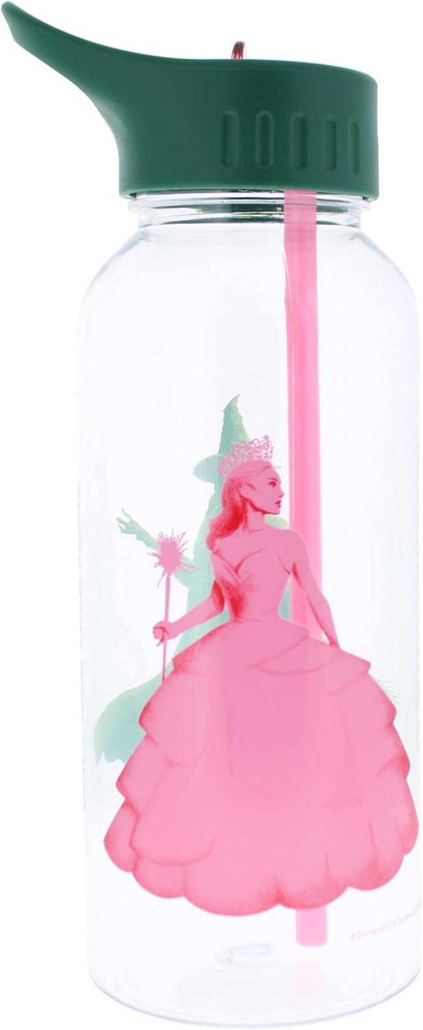 Wicked Water Bottle | Borraccia da 1 litro | Glinda & Elphaba Defy Gravity | Merchandise ufficiale Wicked Musical & Movie | Regali e accessori malvagi