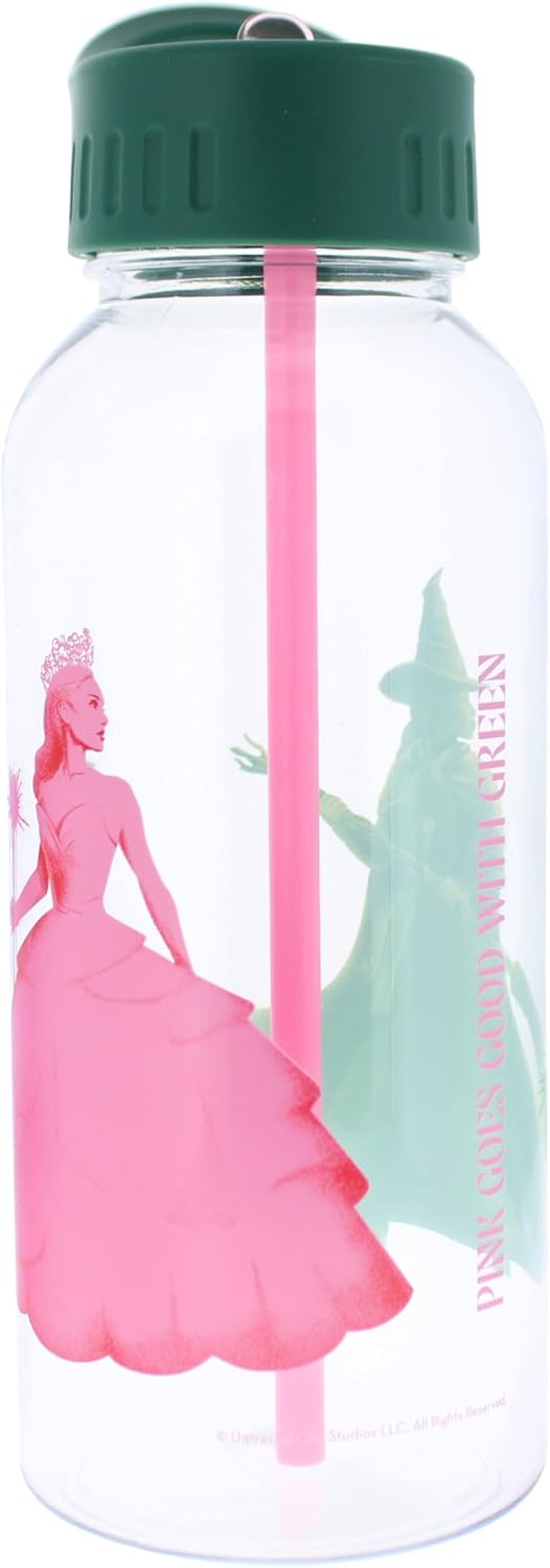 Wicked Water Bottle | Borraccia da 1 litro | Glinda & Elphaba Defy Gravity | Merchandise ufficiale Wicked Musical & Movie | Regali e accessori malvagi