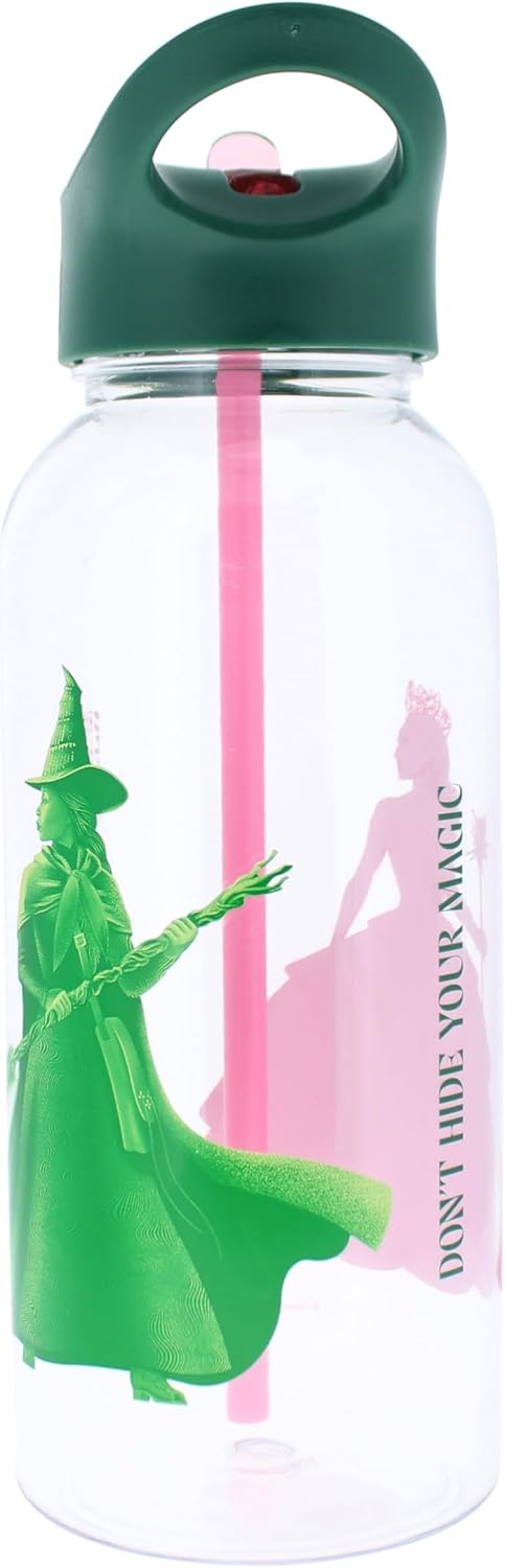Wicked Water Bottle | Borraccia da 1 litro | Glinda & Elphaba Defy Gravity | Merchandise ufficiale Wicked Musical & Movie | Regali e accessori malvagi