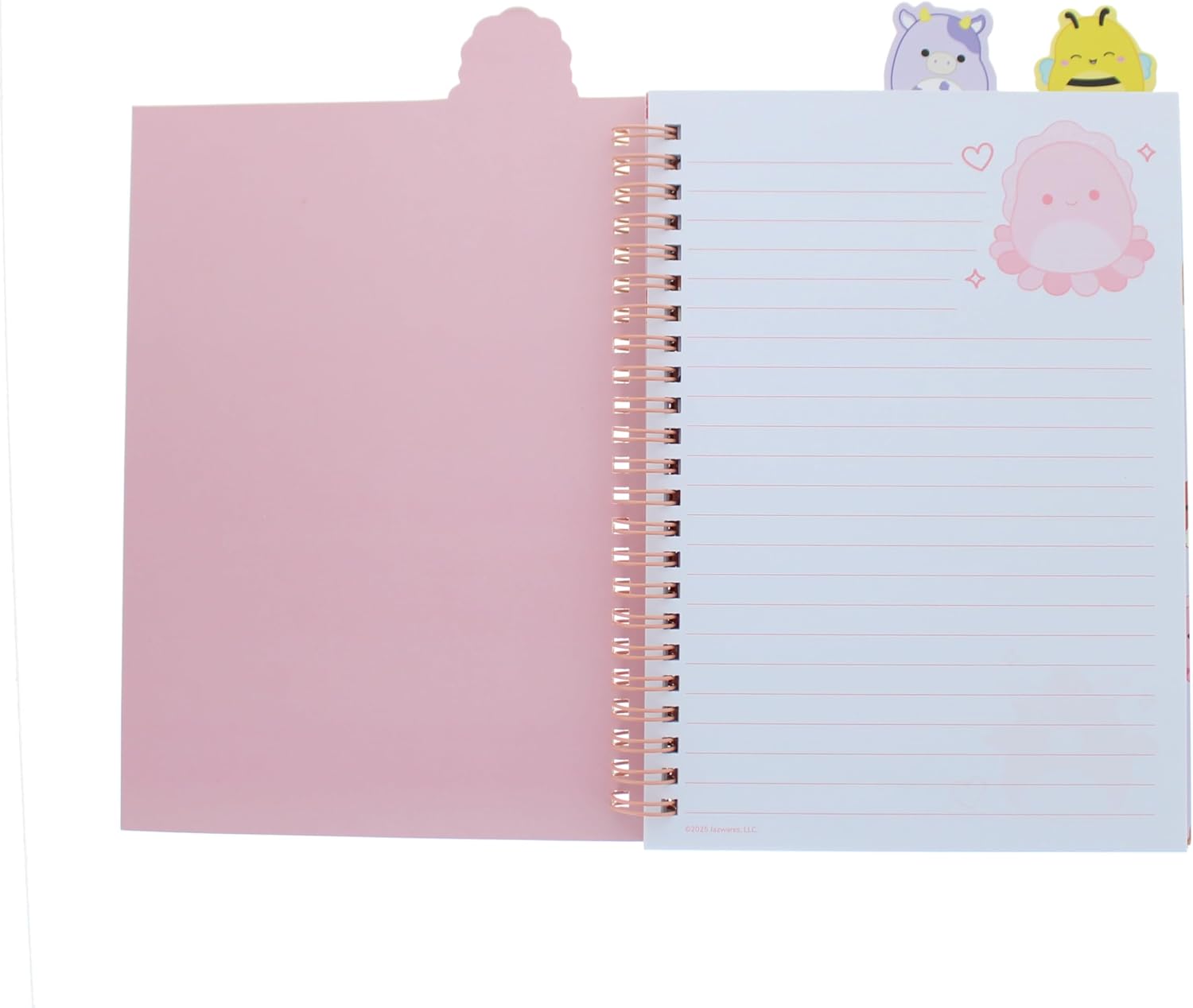 Blueprint Collections Squishmallows A5 Wirebound Notebook with Dividers, 80 Pages, Multicoloured Designs