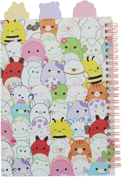 Blueprint Collections Squishmallows A5 Wirebound Notebook with Dividers, 80 Pages, Multicoloured Designs
