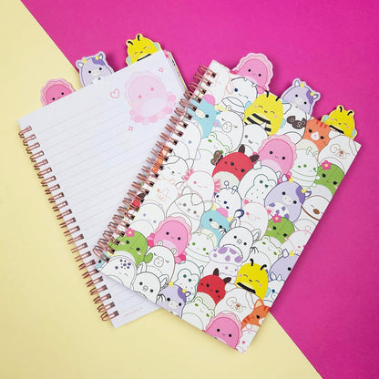 Blueprint Collections Squishmallows A5 Wirebound Notebook with Dividers, 80 Pages, Multicoloured Designs