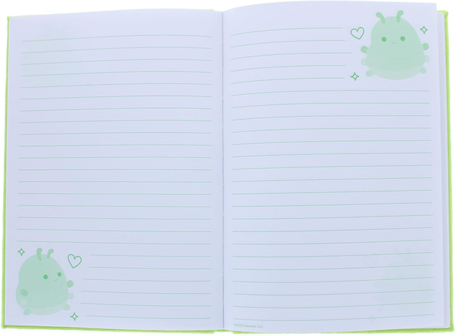 Blueprint Collections Squishmallows A5 Luxury Notebook, 80 Pages, Mallow Days Design, Green