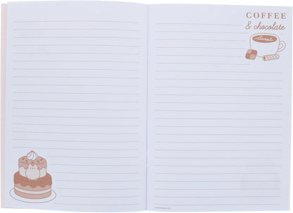 Blueprint Collections Pusheen - Set di cancelleria per dolci, formato A5, con penna, matita, evidenziatore, gomma, temperamatite e adesivi, in portafoglio con chiusura lampo