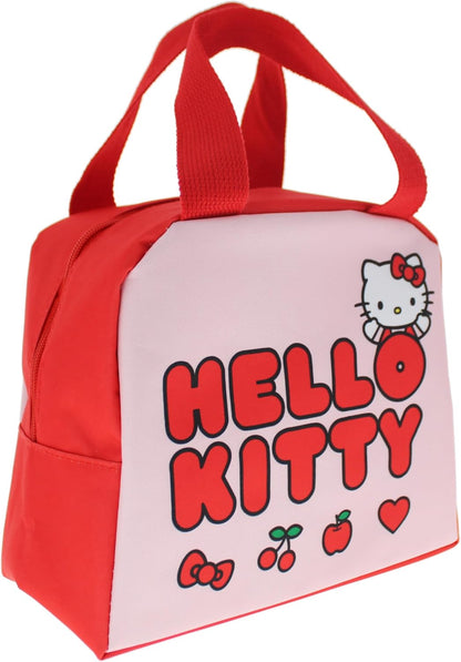 Blueprint Collections Hello Kitty - Borsa termica per il pranzo per bambini, graziosa scatola per il pranzo e materiale scolastico, regali Hello Kitty