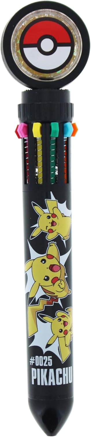 Blueprint Collections Bolígrafo multicolor Pokemon | Papelería y material escolar para niños | Bonitos regalos y papelería de Pokémon