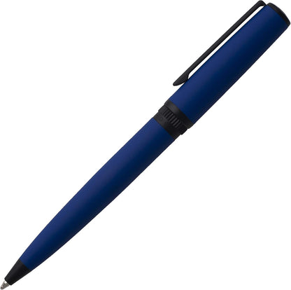 HUGO BOSS Set Gear Matrix Blue Ballpoint Pen and Keyring in Gift Case