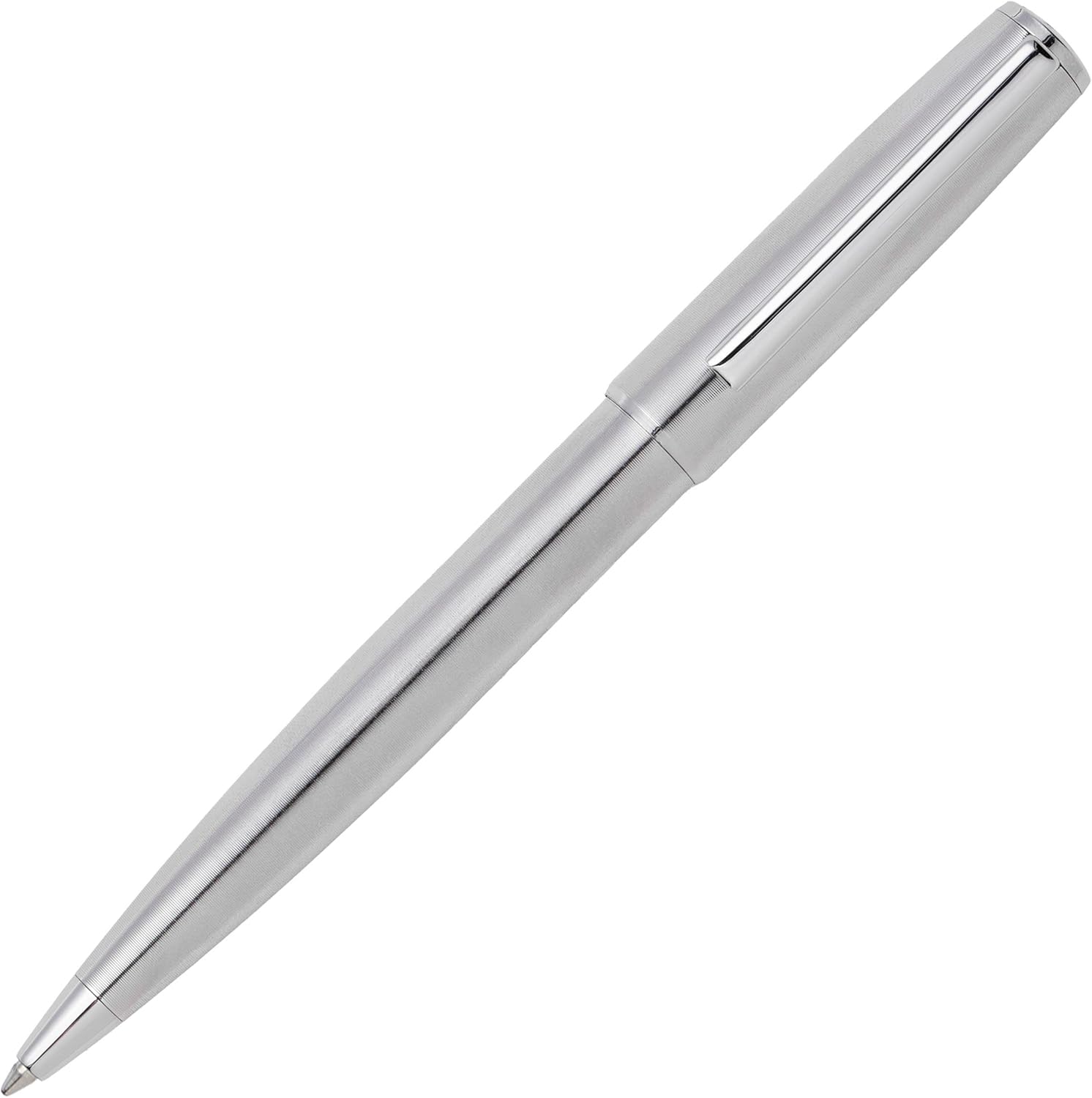 Hugo Boss Ballpoint Pen Label Chrome