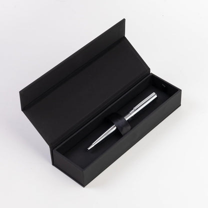 Hugo Boss Ballpoint Pen Label Chrome