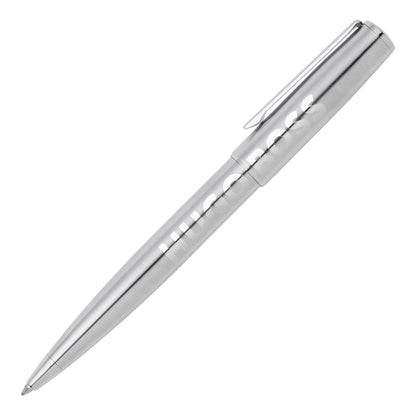 Hugo Boss Ballpoint Pen Label Chrome