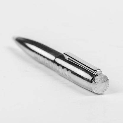 Hugo Boss Ballpoint Pen Label Chrome