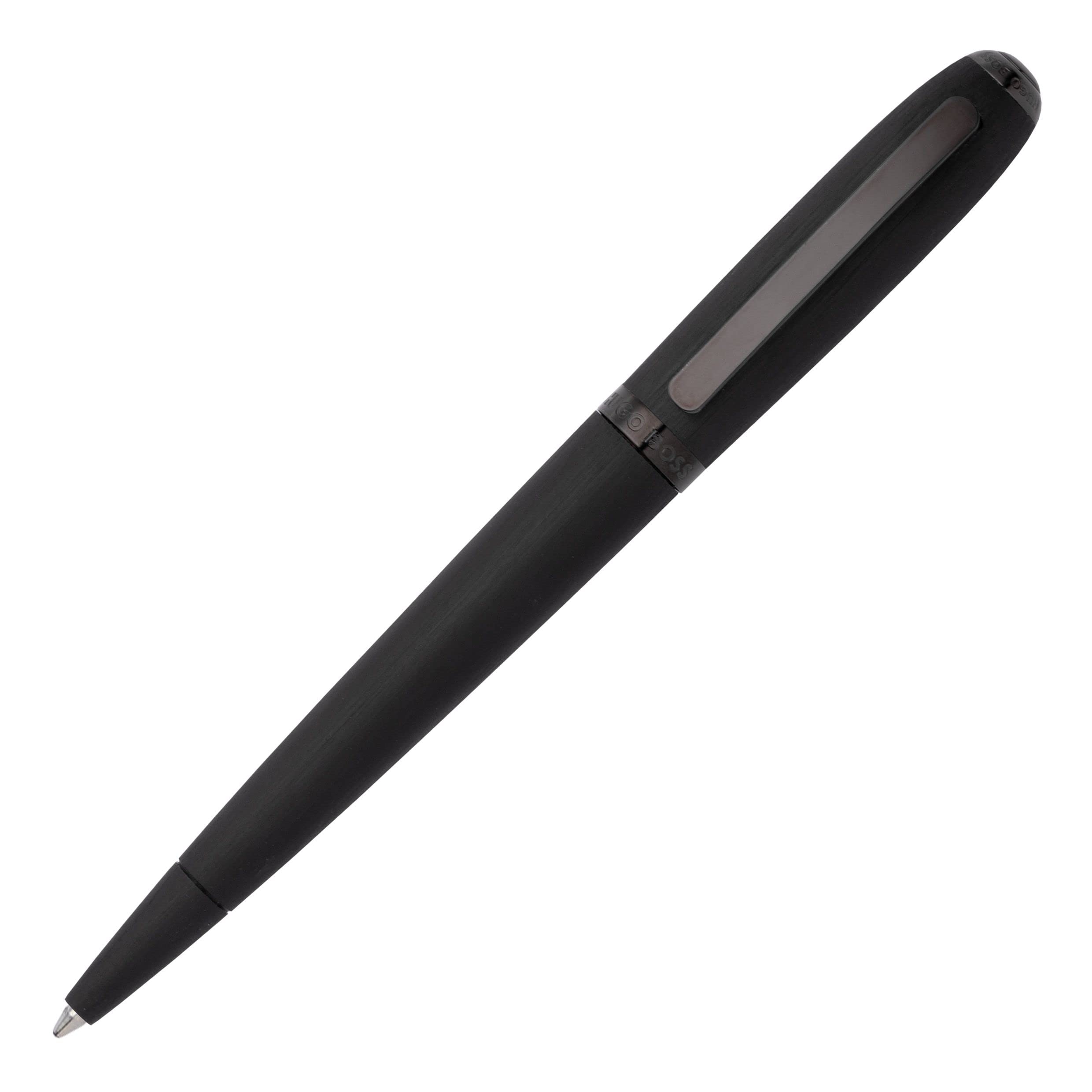 Hugo Boss Contour Ballpoint Pen Brushed Black