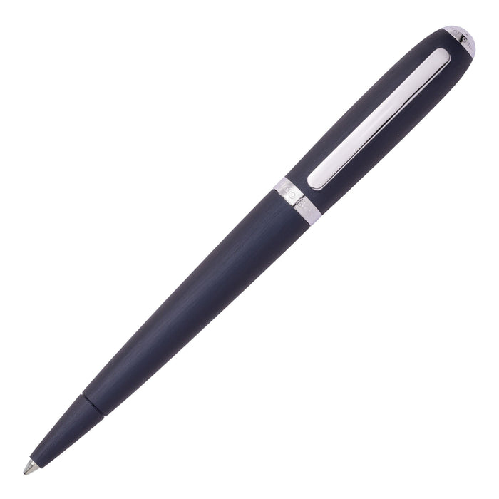 Hugo Boss Contour Brushed Navy Ballpoint Pen