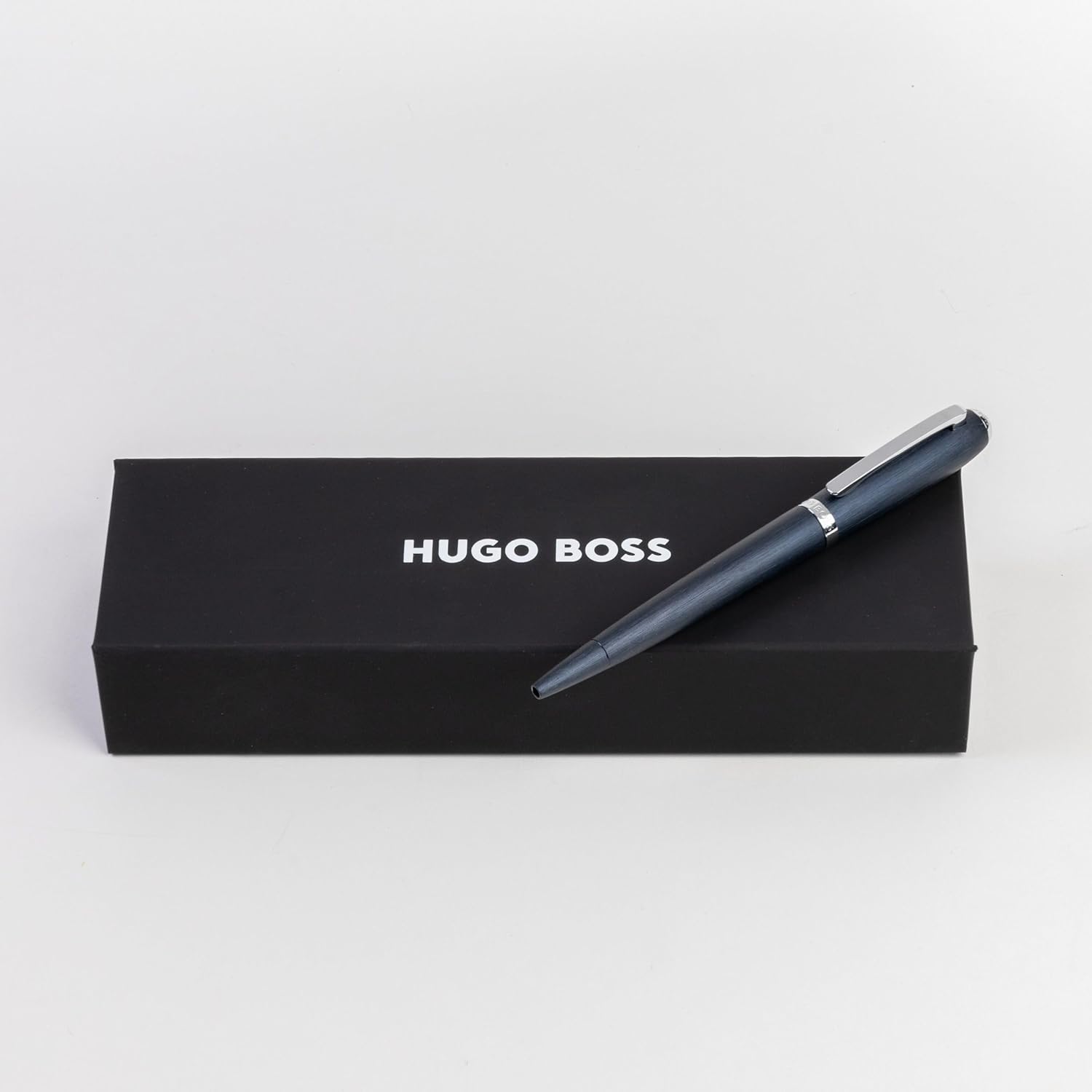 Hugo Boss Contour Brushed Navy Ballpoint Pen