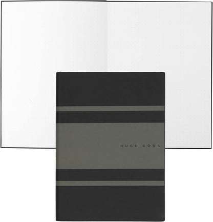 Hugo Boss Writing Set Ballpoint Pen Gear Matrix Khaki and A5 Notepad Essential Gear Matrix Khaki Dots in Gift Box HPBH974T