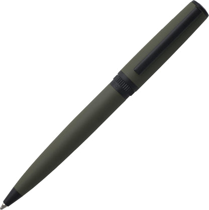 Hugo Boss Writing Set Ballpoint Pen Gear Matrix Khaki and A5 Notepad Essential Gear Matrix Khaki Dots in Gift Box HPBH974T