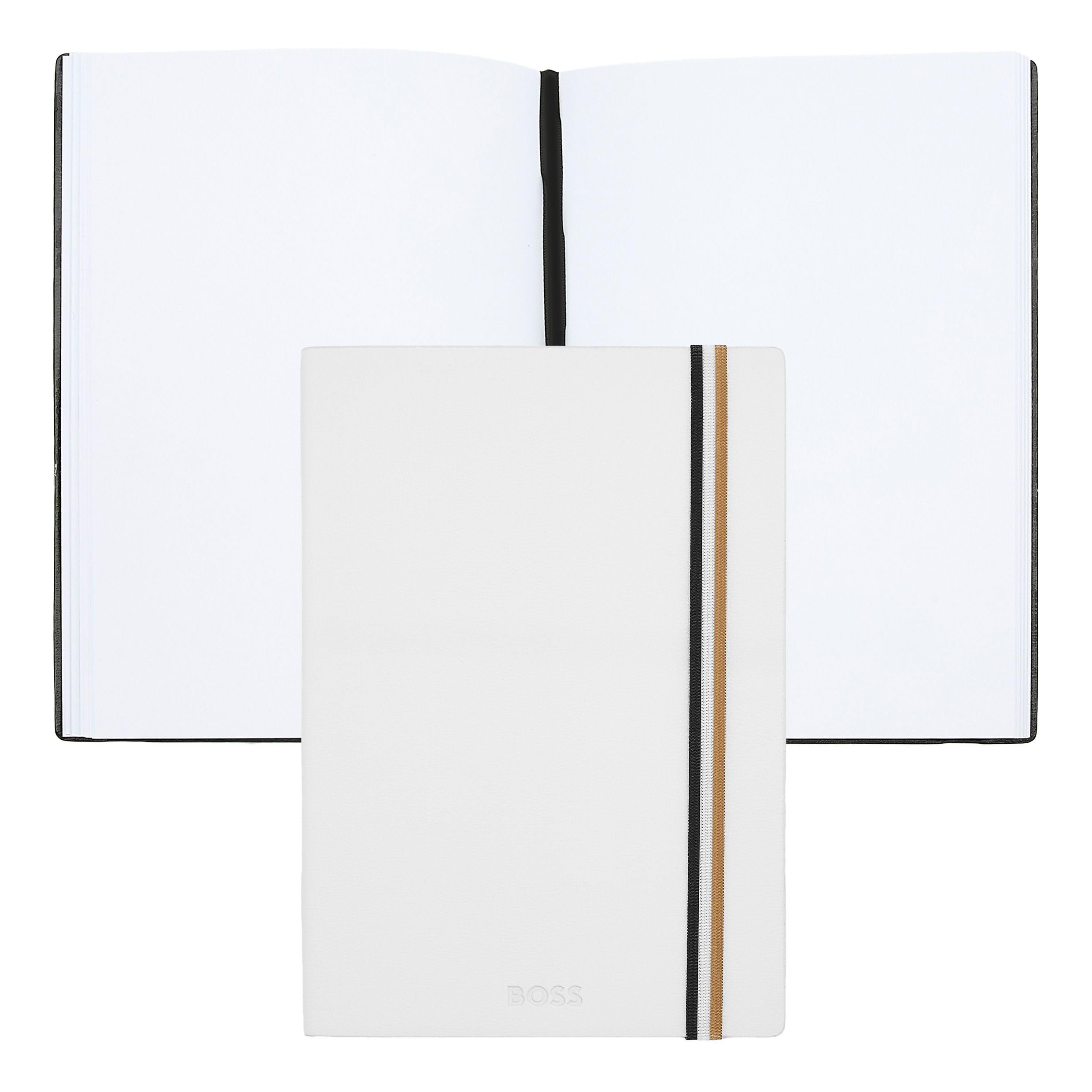 Hugo Boss Iconic Notebook A5 (Blank, White