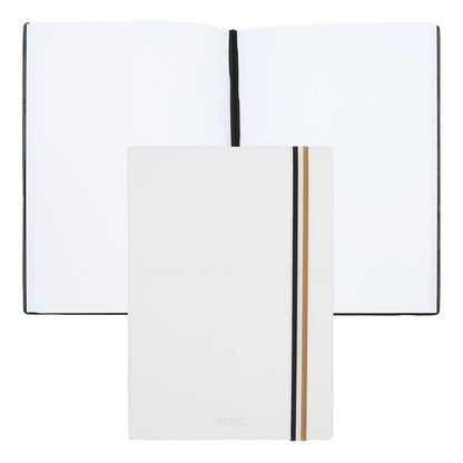 Hugo Boss Iconic Notebook A5 (Blank, White