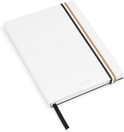 Hugo Boss Iconic Notebook A5 (Blank, White
