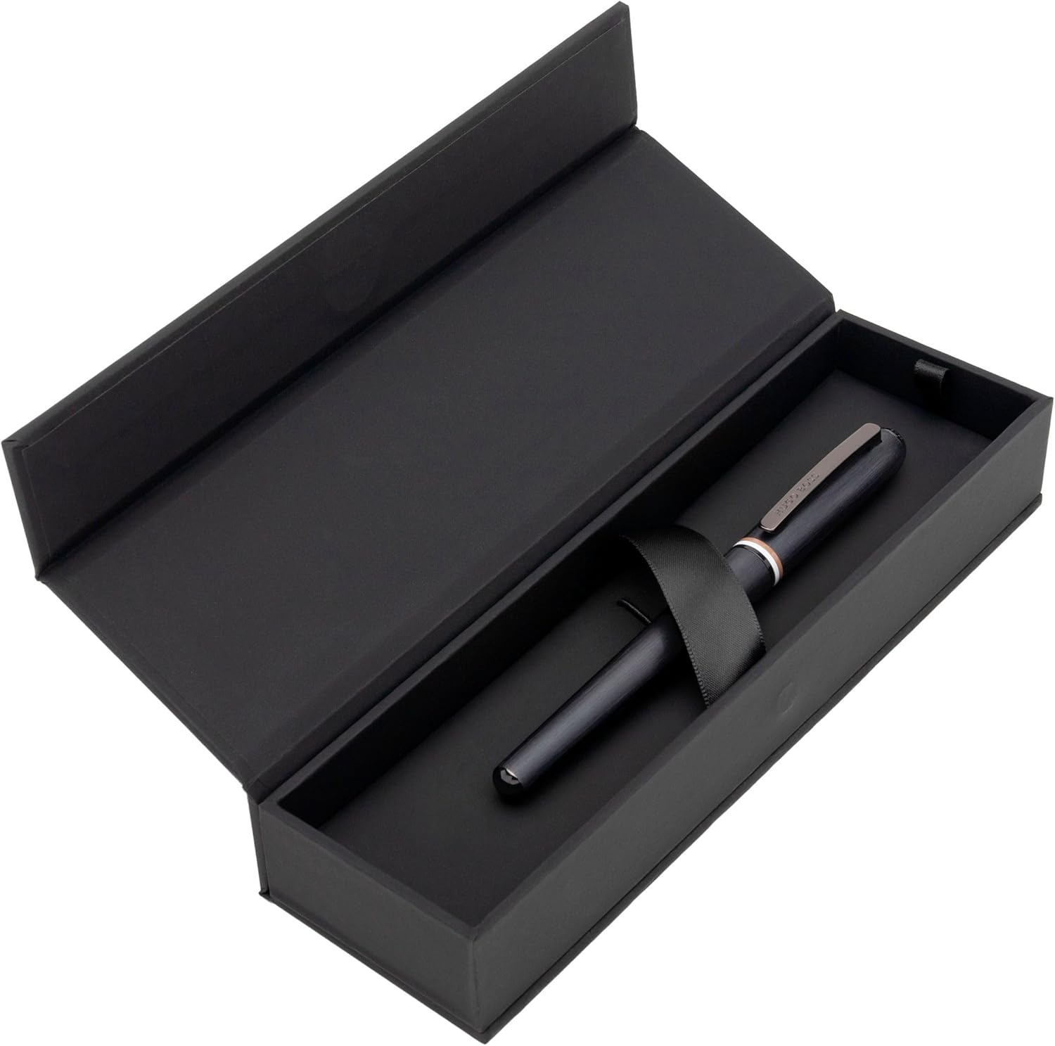 Hugo Boss Contour Iconic HSH3412D - Penna stilografica in ottone e alluminio, lunghezza 13,6 cm, spessore penna: M