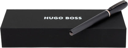 Hugo Boss Contour Iconic HSH3412D - Penna stilografica in ottone e alluminio, lunghezza 13,6 cm, spessore penna: M