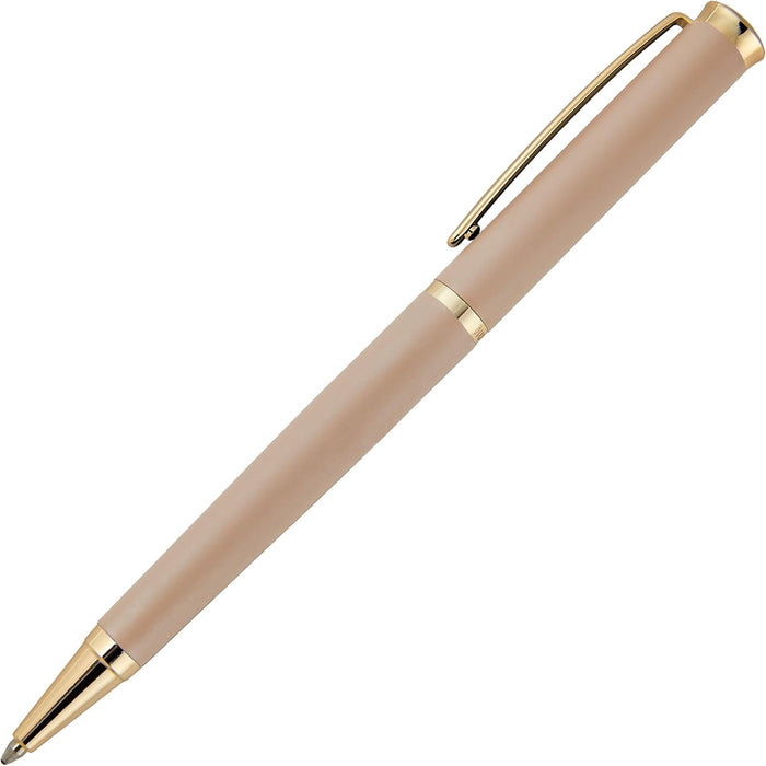Hugo Boss Sophisticated HSC3114X Ballpoint Pen Made of Brass in Matte Nude Colour Length: 13.6 cm Blue