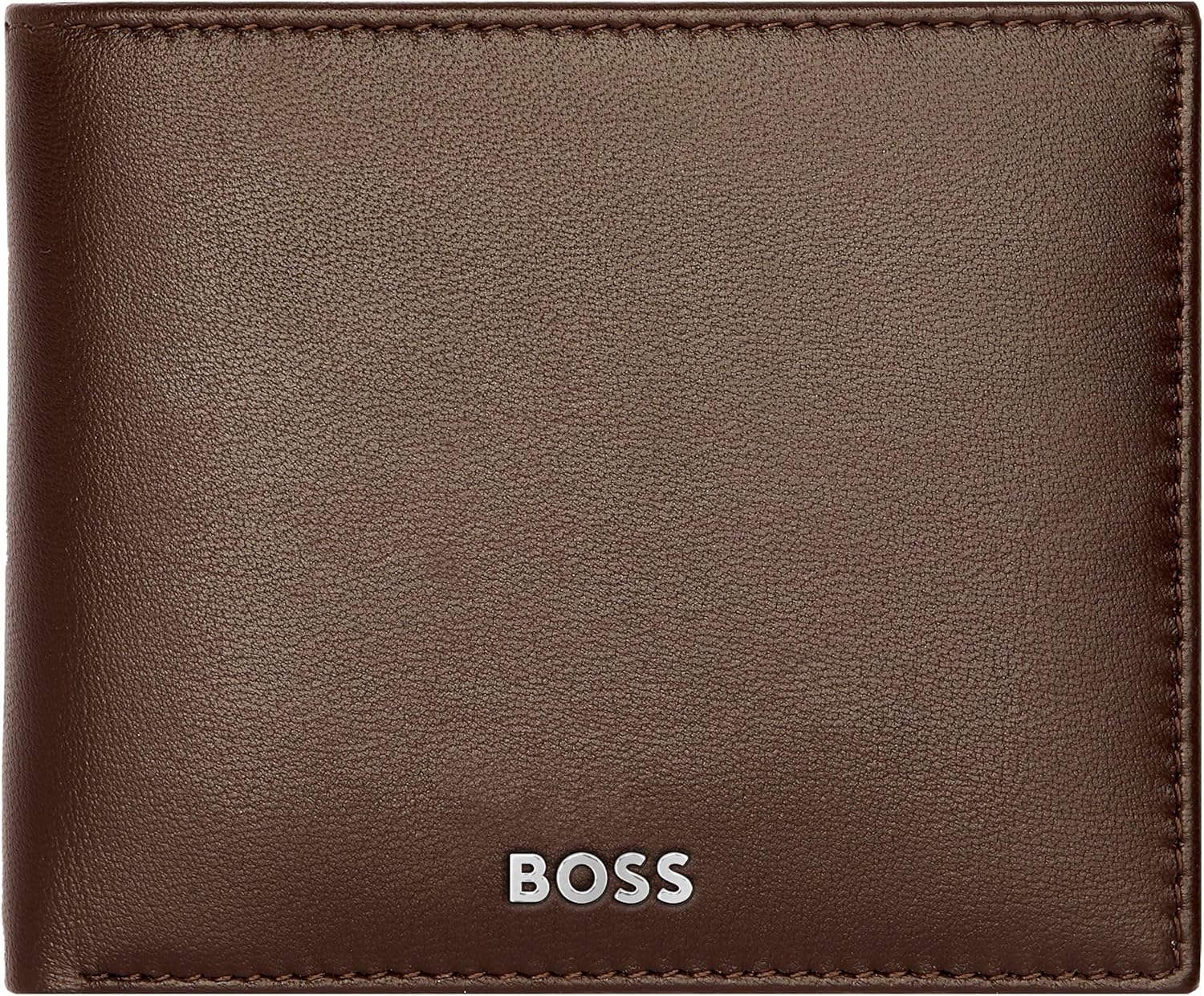 Portemonnee Classic Smooth, koffie, 17, Klassiek