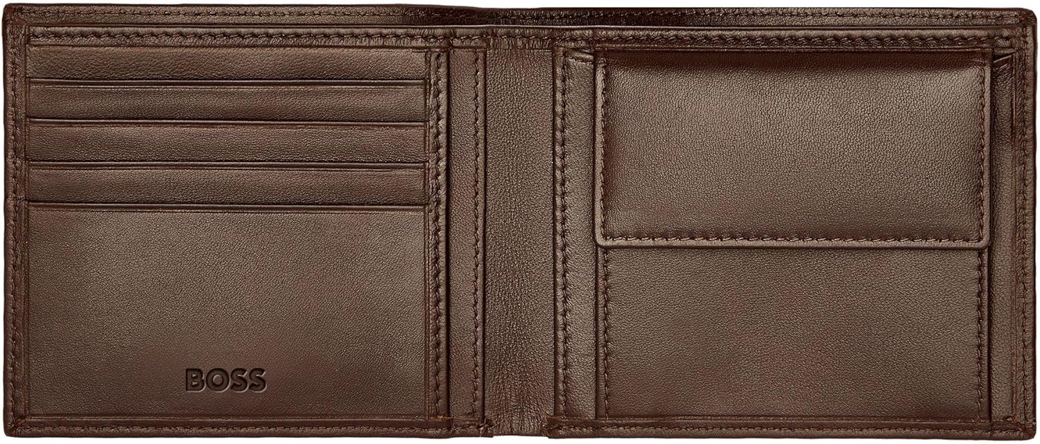 Portemonnee Classic Smooth, koffie, 17, Klassiek