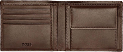 Portemonnee Classic Smooth, koffie, 17, Klassiek
