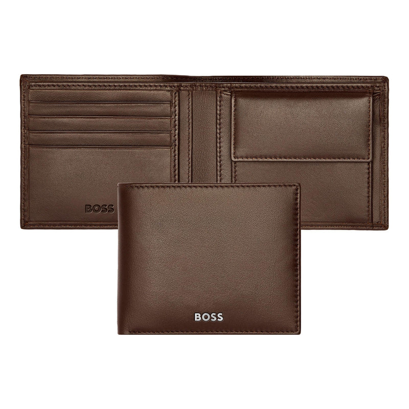 Portemonnee Classic Smooth, koffie, 17, Klassiek