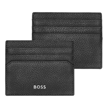 BOSS HUGO Classic Grained Card Holder Black