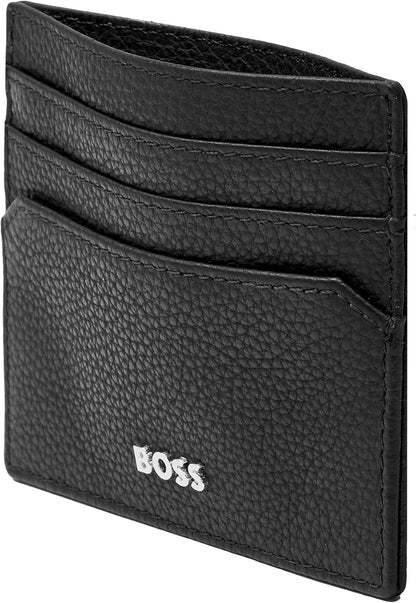 BOSS HUGO Classic Grained Card Holder Black