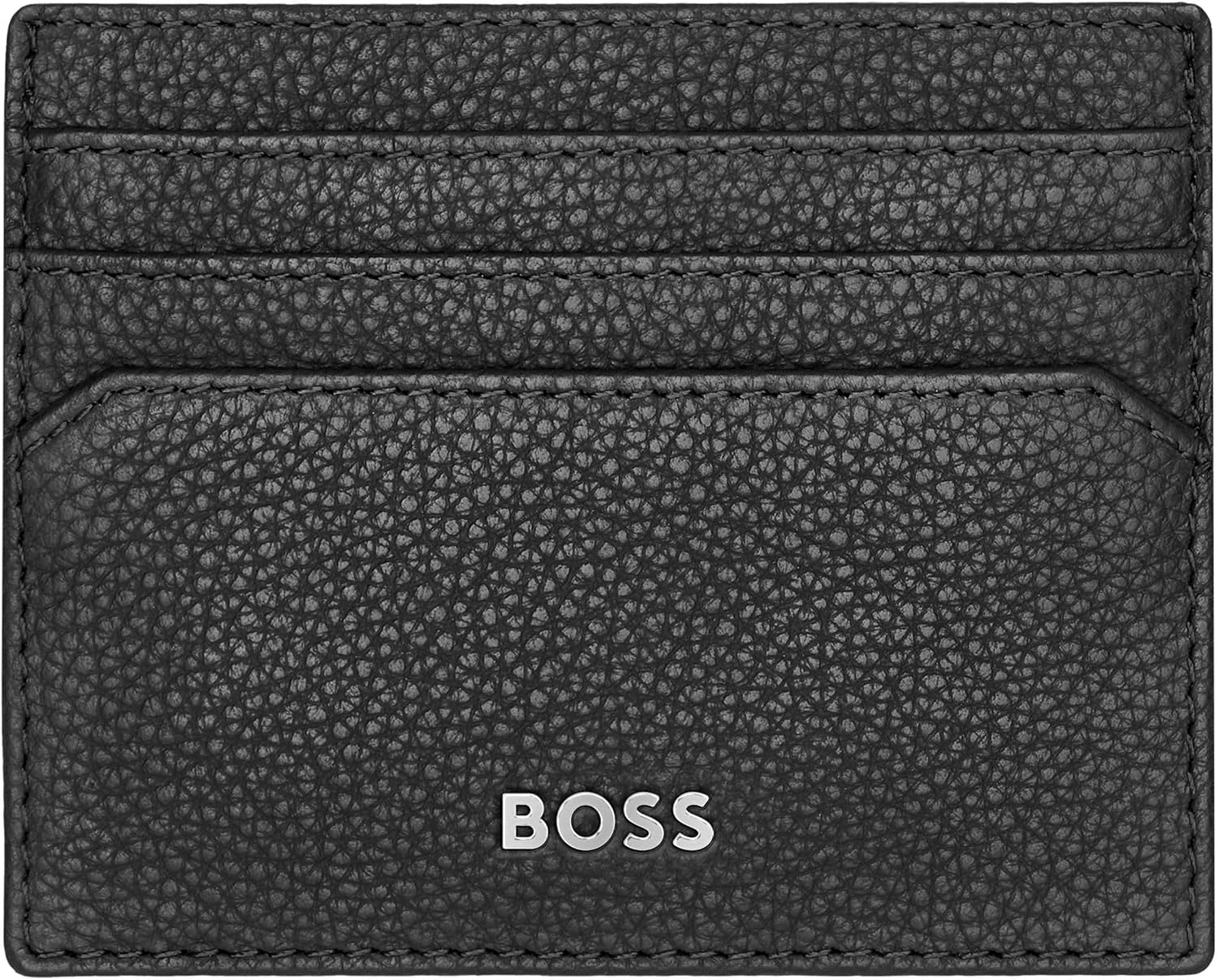 BOSS HUGO Classic Grained Card Holder Black