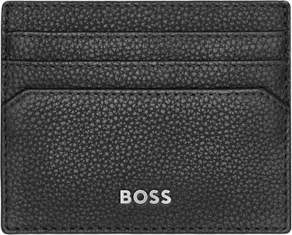 BOSS HUGO Classic Grained Card Holder Black