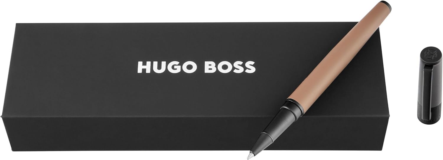BOSS HUGO Gear Balance Writing Instrument Collection - High Quality Brass & Aluminium Writing Instrument with Modern Design - Gift Box Included (HSS543) (Rollerball)