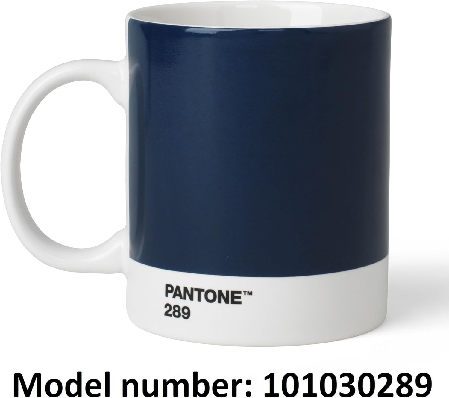 Copenhagen Design 101030289 PANTONE Mug, coffee/tea cup, fine china (ceramic), 375 ml, dark blue, 289 C, Porcelain, One size