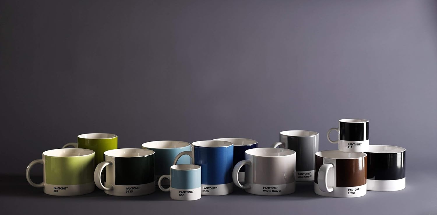 Copenhagen Design 101050419 PANTONE Cup, tea/coffee mug, fine china (ceramic), 475 ml, black, 419 C, Porcelain, one size