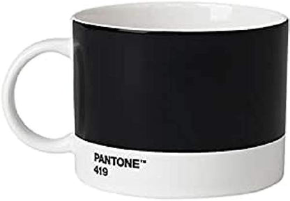 Copenhagen Design 101050419 PANTONE Cup, tea/coffee mug, fine china (ceramic), 475 ml, black, 419 C, Porcelain, one size