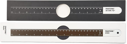 PANTONE 2322 Spring Steel Ruler 30 cm and 12 Inches Ideal for Office and Teaching Brown