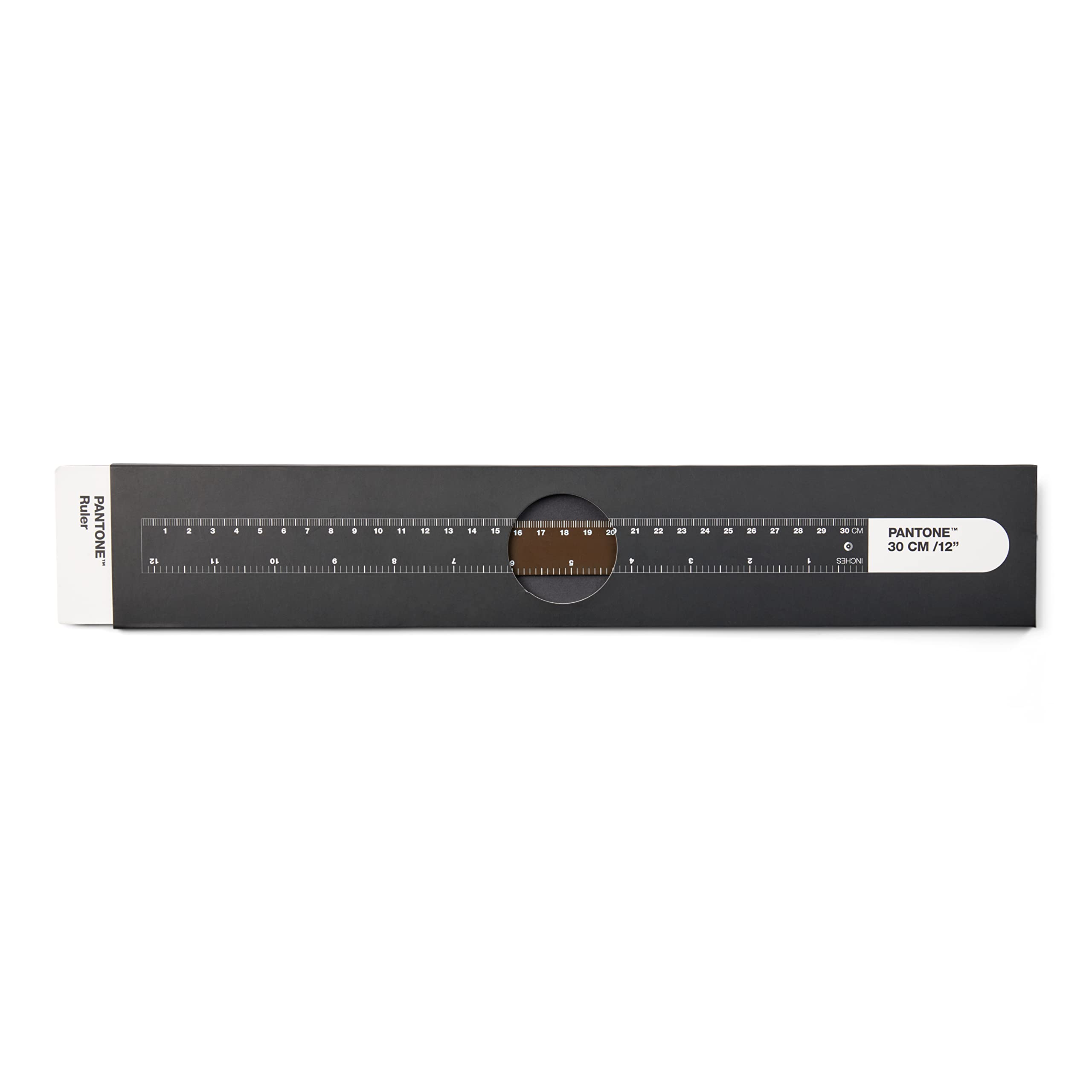 PANTONE 2322 Spring Steel Ruler 30 cm and 12 Inches Ideal for Office and Teaching Brown