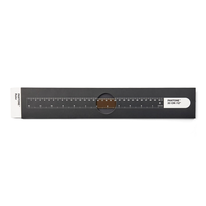 PANTONE 2322 Spring Steel Ruler 30 cm and 12 Inches Ideal for Office and Teaching Brown