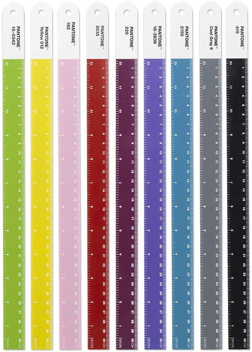 Copenhagen Design Pantone Ruler Steel 30 cm-Red, One Size