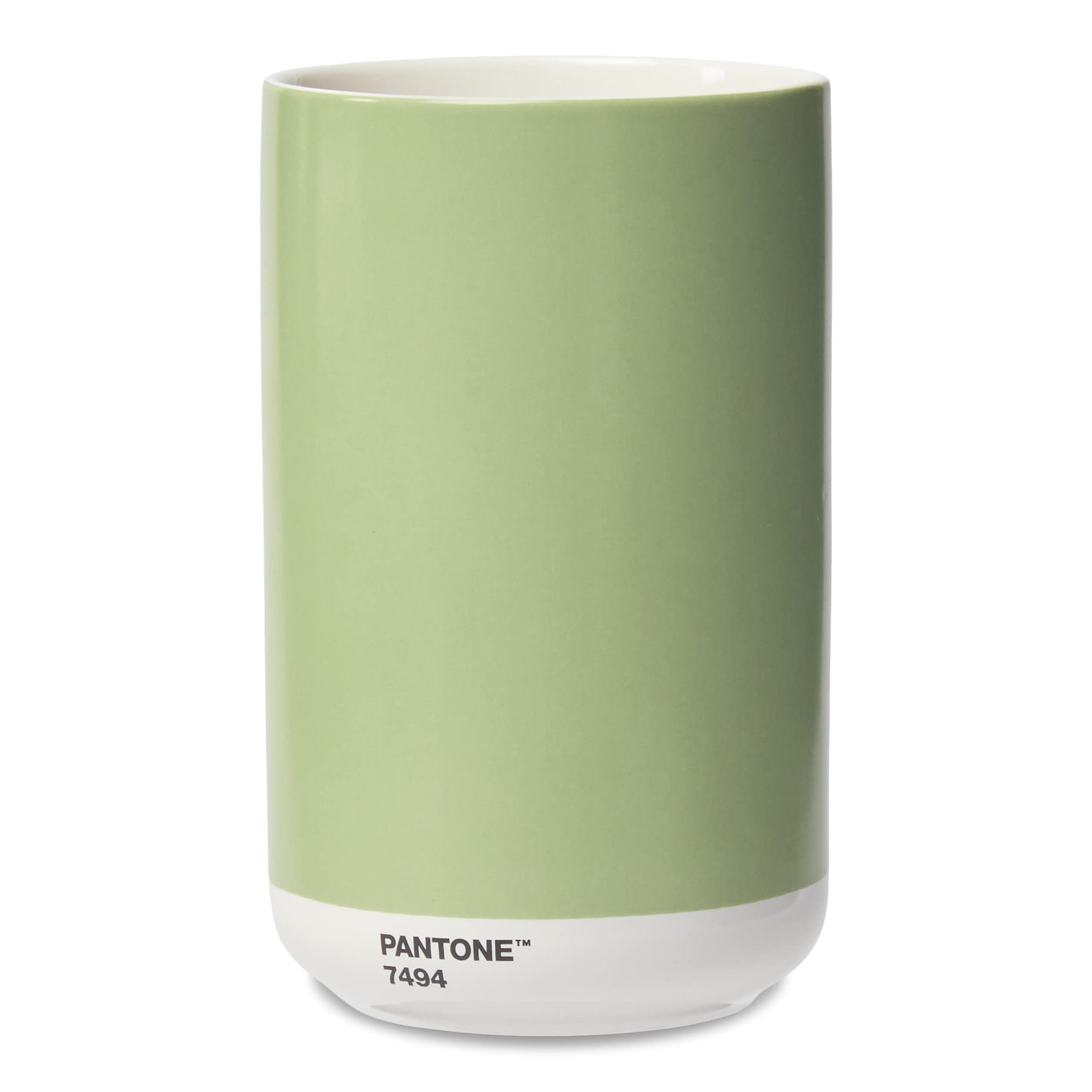 PANTONE Porcelain Vase with Gift Box, Jar, Decorative Flower Vase, 1 Litre, Pastel Green 7494 C