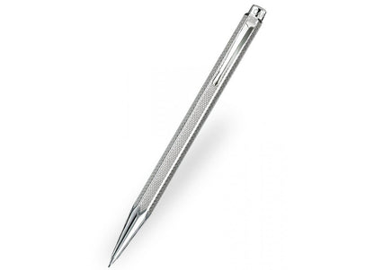 Caran D' Ache Retro Ecridor Silver Plated/Rhodium Coat 0.5mm Pencil, Large Engraving Space (0004.496) by Caran d'Ache